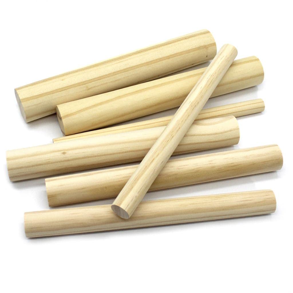 5 Stück Holzstäbe Basteln Bastelstäbe Holz Modellbau Pinienholz Vielseitig Glatt für Architekturmodellbau Unterrichtsbasteln Heimwerken