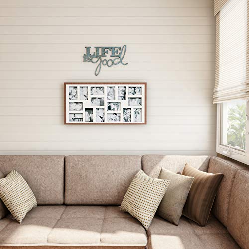 Lavish Home Metal Cutout-Life is Good Wall Sign-3D Word Art Home Accent Decor-Perfect for Modern Rustic or Vintage Farmhouse Style by Lavish Home - Image 3