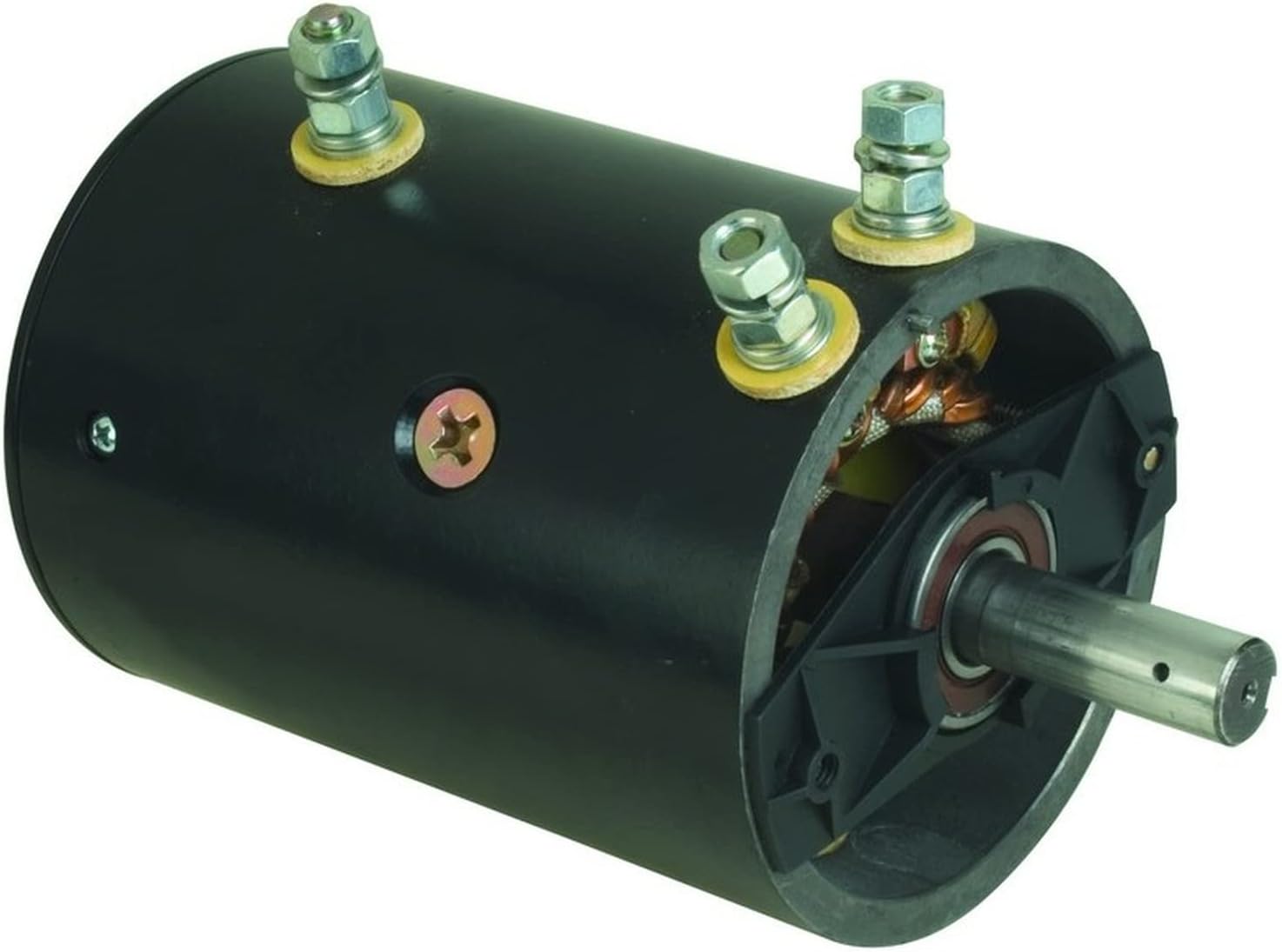 Parts Player New Reversible Winch Motor Warn 3-Terminal Slotted Shaft Compatible with M-3600 W-8941 46-2262 MBJ4401 MBJ4401S 7536 8274 8796