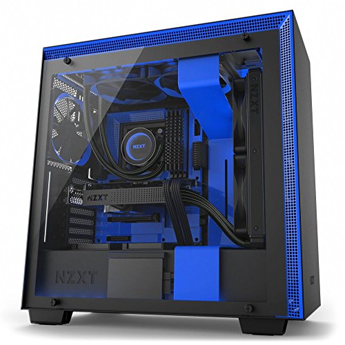 Preisvergleich Produktbild NZXT Computer Fall schwarz schwarz / blau H700