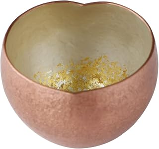 アトリエ鍛 Guinomi Sake Cup (Gold) Japanese Hammered Copper Craft Art Work, Japanese style tableware, Ochoko, Drinking cup,