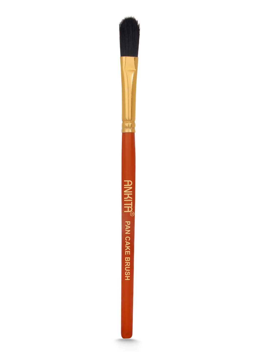 Ankita Pan Cake Brush with Wooden Handle|Natural Animal/Syanthetic Hair Brush for Makeup|Synthetic Fibres|Easy Blending (Pan Cake)-picture-10