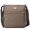 Troop London TRP0236 Classic Canvas Across Body Bag Brown #2