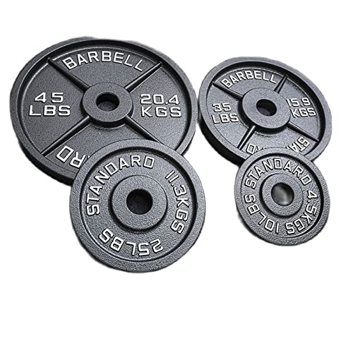 Plaque De Fonte 45 Lb (20,4 Kg) - Alésage 1 Pouce - Poids Classique Pour Haltères Et Musculation
