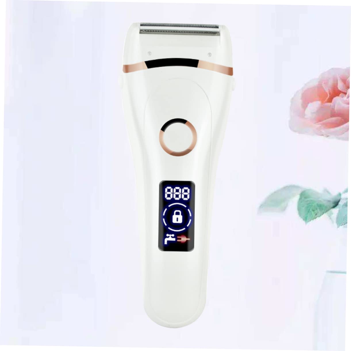 PACKOVE Rasoio Elettrico Donna USB Ricaricabile, Epilatore Viso Leggero in Abs Design Ergonomico per Depilazione Precisa e Portatile
