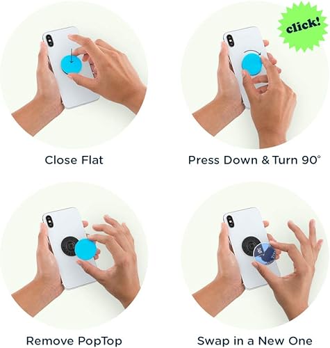 Miniatura 6 de PopSockets Agarre para teléfono con soporte expansible, PopSockets para teléfono - Esmalte Ravenclaw