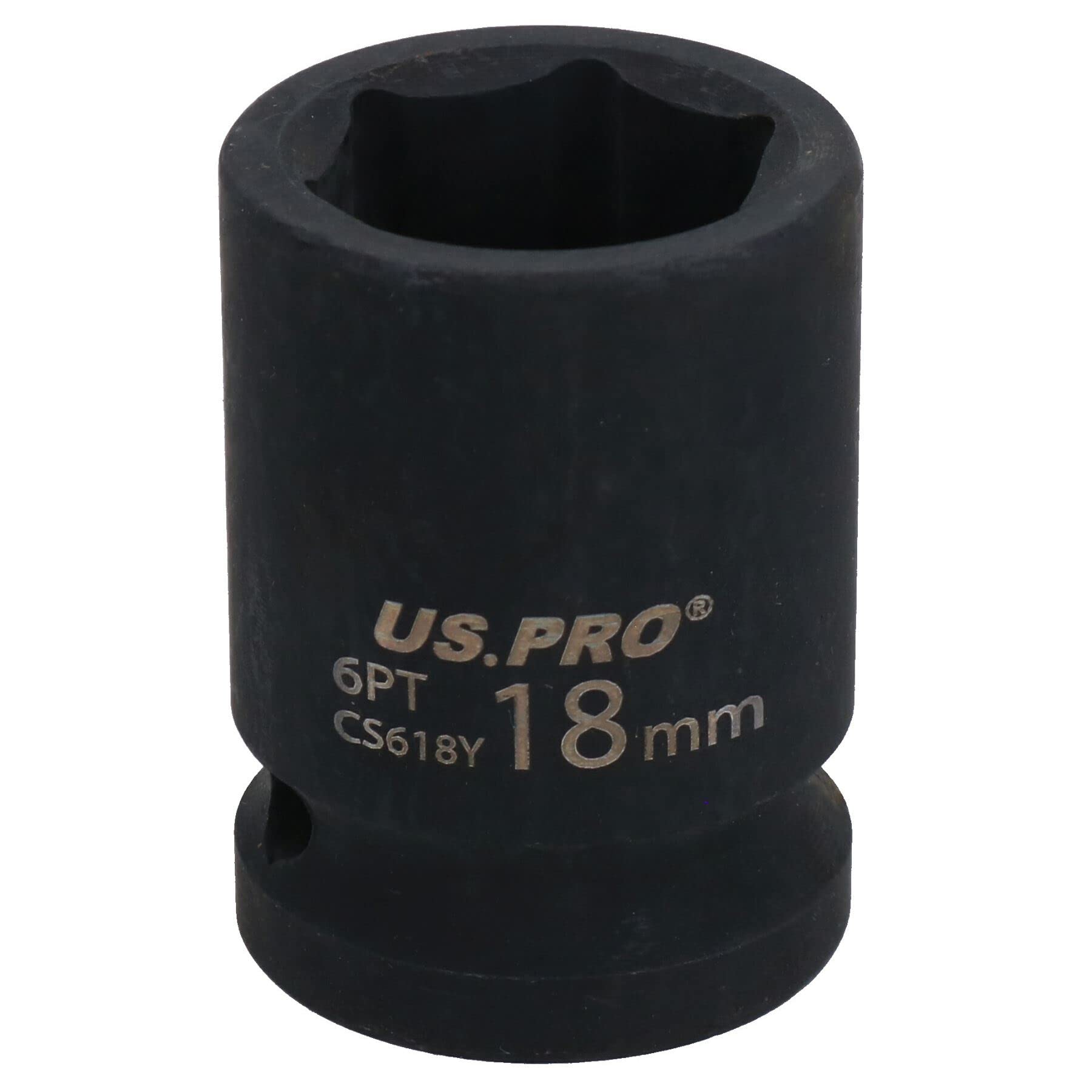 Ab Tools 18Mm Metric Shallow Impact Impacted European Style Socket 1/2" Drive 6 Sided
