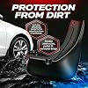 4 piezas de defensas de barro premium para auto, guardabarros, aletas protectoras, accesorios para auto, compatibles con Kia Sonet 2024, delanteras/traseras, lado del conductor y pasajero, incluye herrajes 6