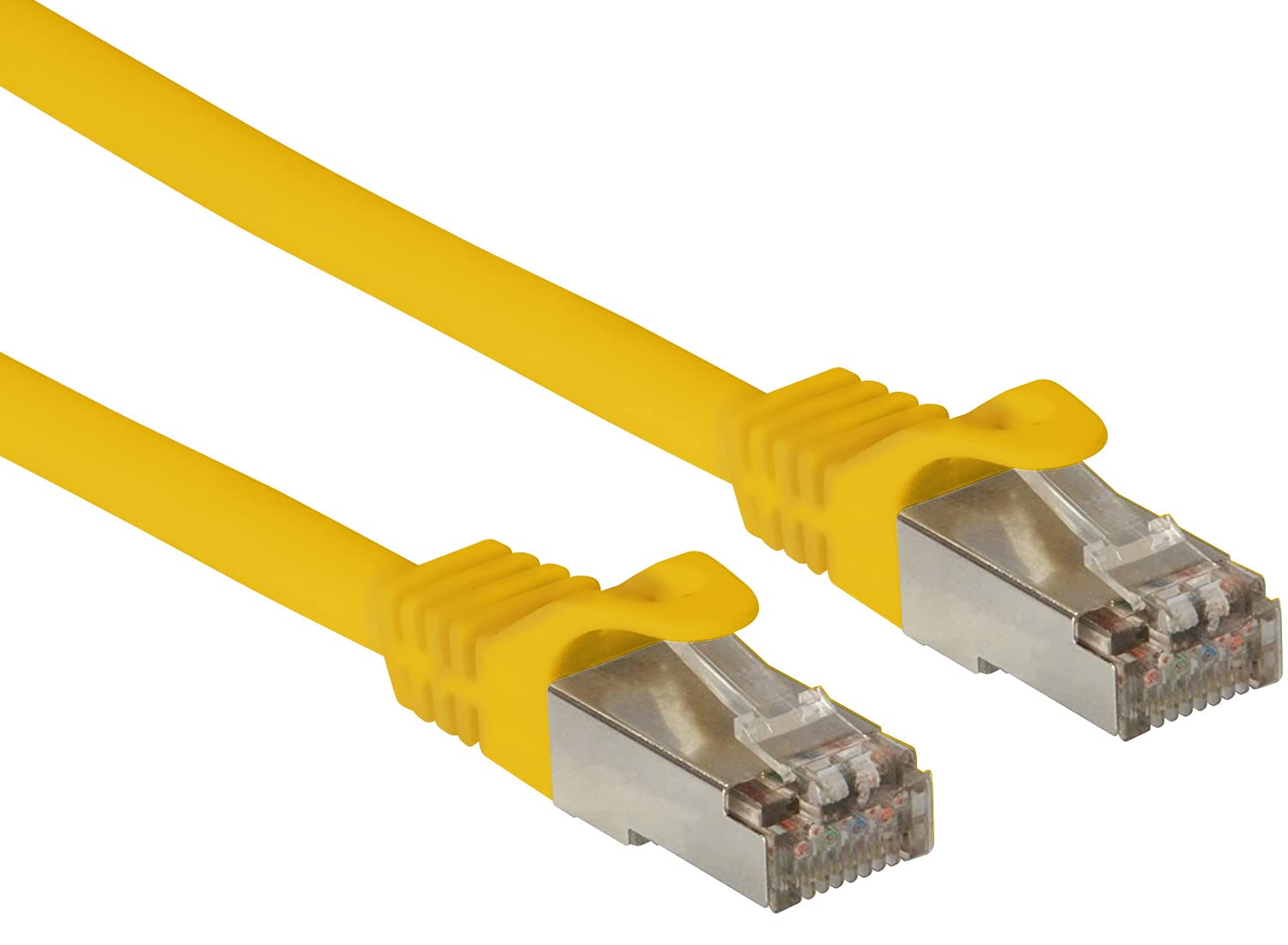 Techly Professional 360660 Cable de red Patch de cobre Cat. 6A SFTP LSZH 15 m Amarillo cable de red