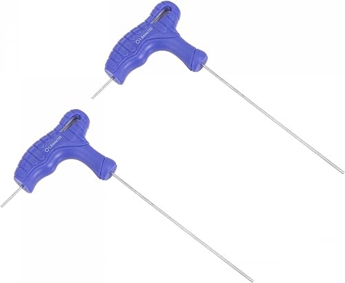 uxcell Llave hexagonal de extremo de bola de 0.059 in, llave inglesa con mango en T, acero métrico CR-V, 2 unidades
