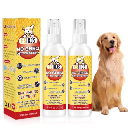 No Chew Spray for Dogs Bitter Apple Formula 6.76 oz for All Breeds & Sizes