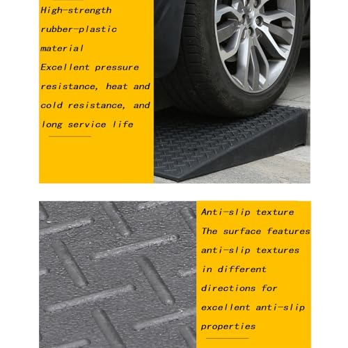 Rubber Ramp Mat, Non-Slip Outdoor Ramp Mat, Easy Access, Suitable for Wheelchairs, Steps, Cars(50 * 32 * 10cm) miniatura 5