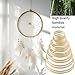 KOXXIAMOQ 14 Stück Holzringe zum Basteln, Bambus Holzreifen, Traumfänger Ringe, Bastelringe Holz Makramee Ringe für Blumenkranz DIY Handwerk Hochzeitskranz Wandbehang Deko(8/10/13/15/17/18/20 cm)