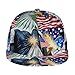 Fashionable Baseball Cap Dad Cap for Unisex Men Women Youth, Statue of Liberty American Flag Eagle Patriotic Lightweight Breathable Running Cap Headwear