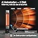 VASNER HeatTower Mini – Stand-Heizstrahler 1500 W, Infrarotstrahler mit Standfuß, Fernbedienung, IP65 Schutz für Außenbereich Terrasse, Terrassenstrahler elektrisch (Schwarz)
