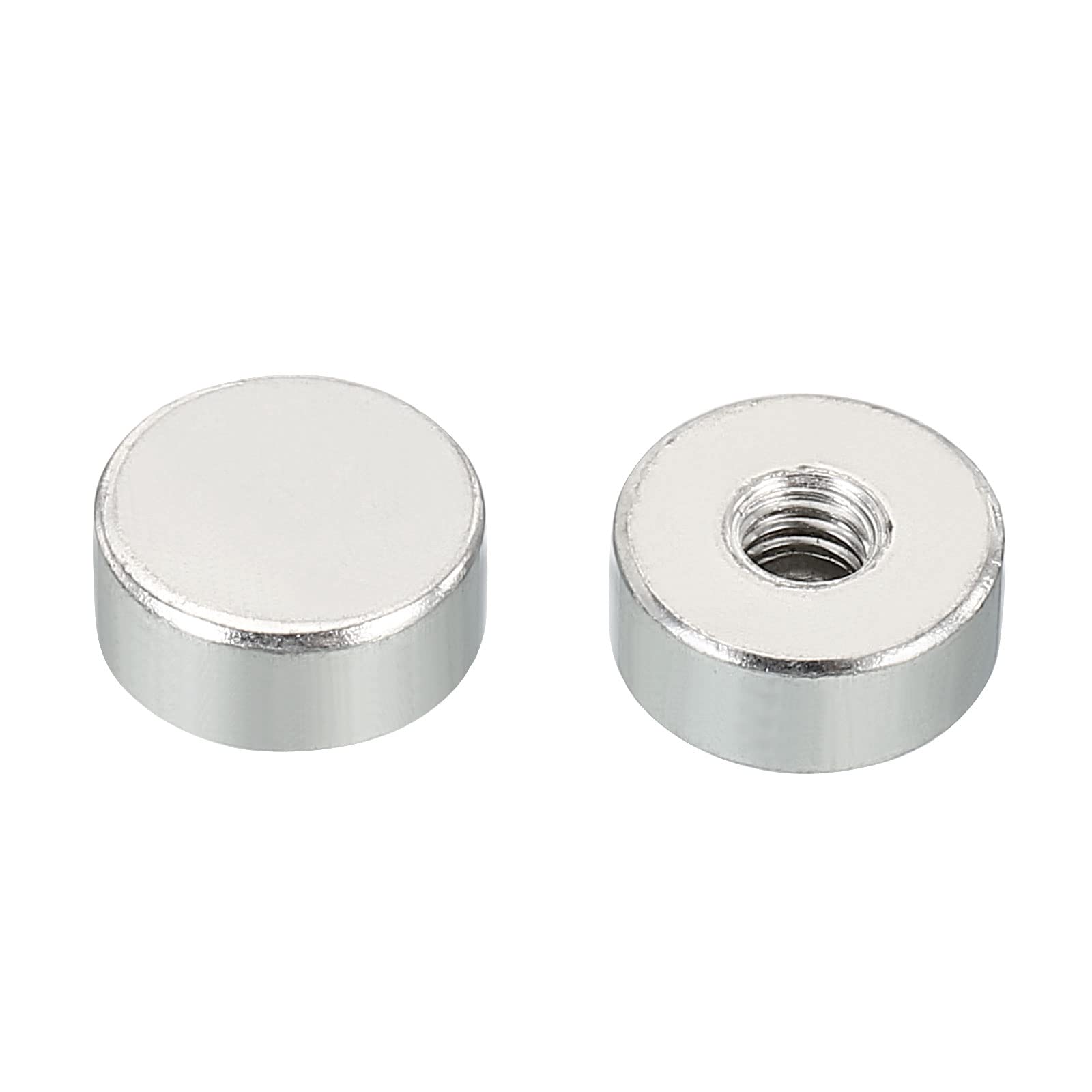 25 Dadi Cappuccio M4 Filettatura Zigrinata - Nero Lucido, Acciaio Al Carbonio Per Decorazione E Fissaggi - Foto 3