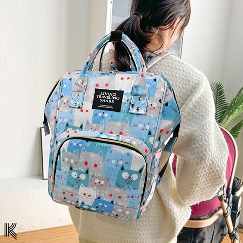 Image of Kraptick Diaper Bags Backpack, Diaper Bags for Mom for Travel, Baby Diaper Bag, Maternity Bags for Mother and Baby, Nursing Bags for Mothers, Diaper Bag Handbag (ANIMAL PRINTED)