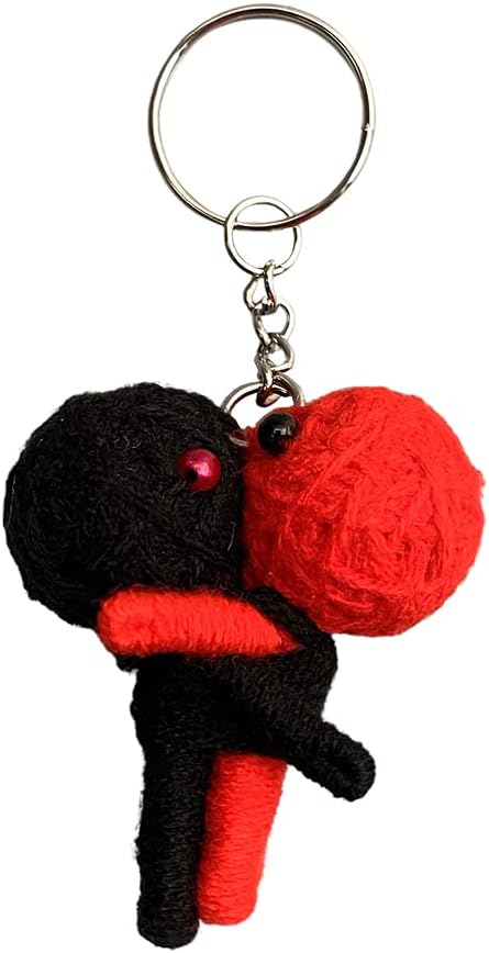 VIE Lovers Voodoo String Doll Keychain, 7cm