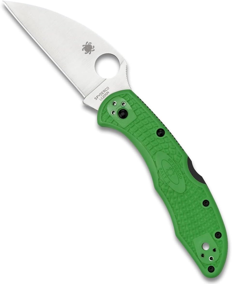 Spyderco C88FPWCGR2 Salt 2 Wharncliffe Green LC200N