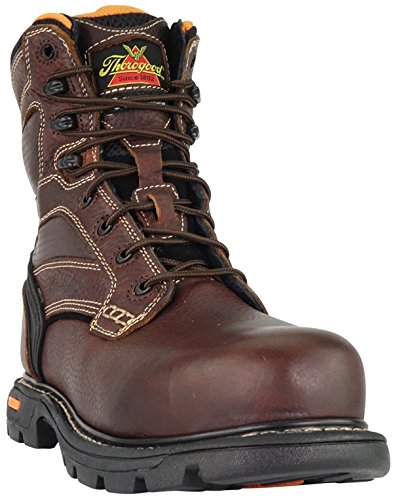 Thorogood 804-4448 Men's Gen-flex2 8" Insulated Waterproof Composite Safety Toe Boot, Brown - 8 W2