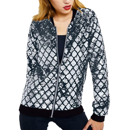 Veste mi-saison pour femme manteau léger pailleté contre la fraîcheur des soirées
