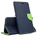 Produktbild kompatibel für Huawei P20 PRO (CLT-TL01 CLT-L09 L29 CLT-L29C) Schutz Schützende Cover Stand Kippen Buch Gel TPU Weich Öko-Leder Brieftasche (grün/Blau)