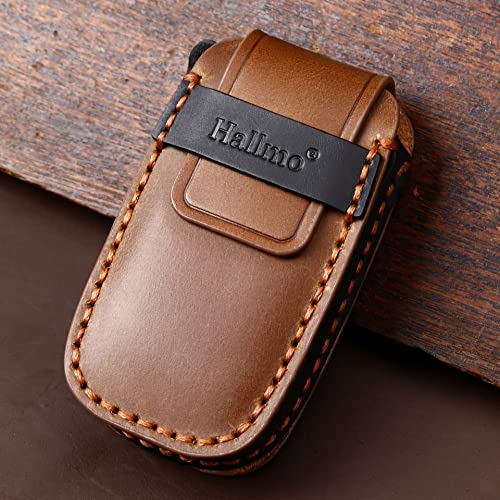 Étui de clé en cuir Dodge RAM 2500 housse télécommande 6 boutons marron - 4