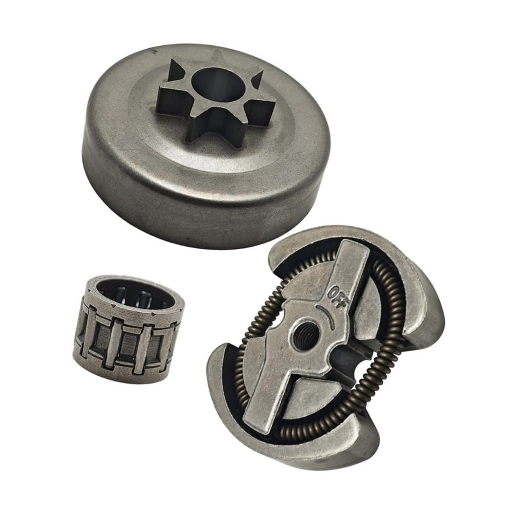 Cojinete de Agujas de Tambor de Embrague 325 7T con Conjunto de Embrague, Compatible con motosierras 136, 137, 141, 142, 36 y 41.