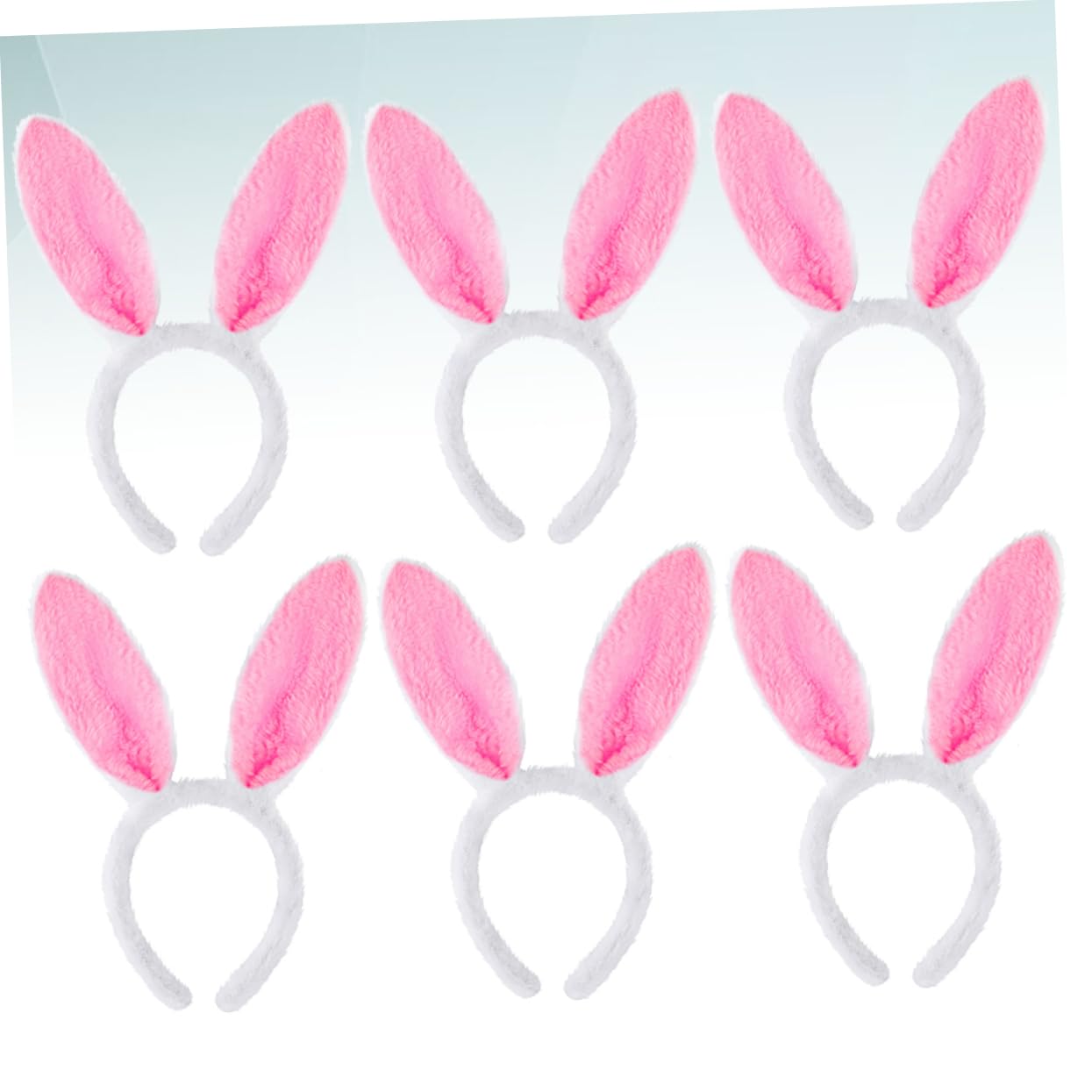 MAGICLULU 18 Pezzi Fasce Per Dell'Orecchio Di Coniglio Cerchi Per Rosa Regali Dei Coniglietto Di Peluche Coniglio Coniglietto Rosa Rifornimenti Del Partito