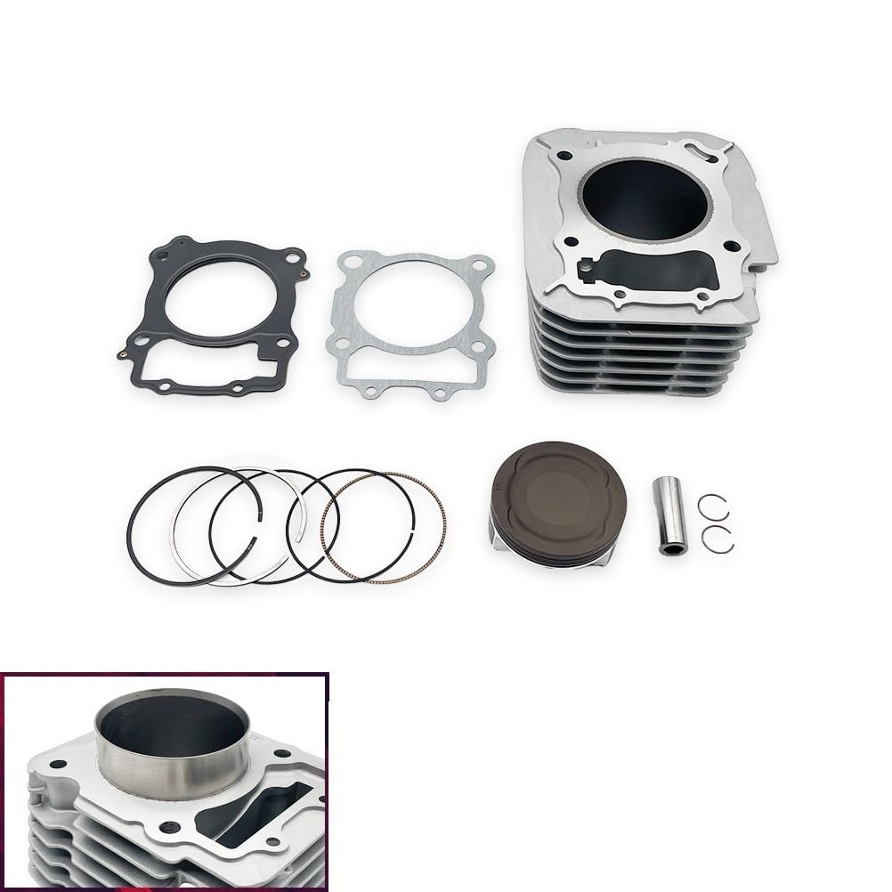 Kit cilindro moto adatto per KEWS K23 adatto per parti del motore S7 YB300H anelli di tenuta del pistone del blocco da 76 mm Kit di modifica cilindro moto(Complete Set)