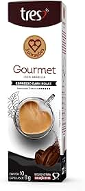 3 Corações Cápsula Café Espresso Gourmet Dark Roast - 10 unidades