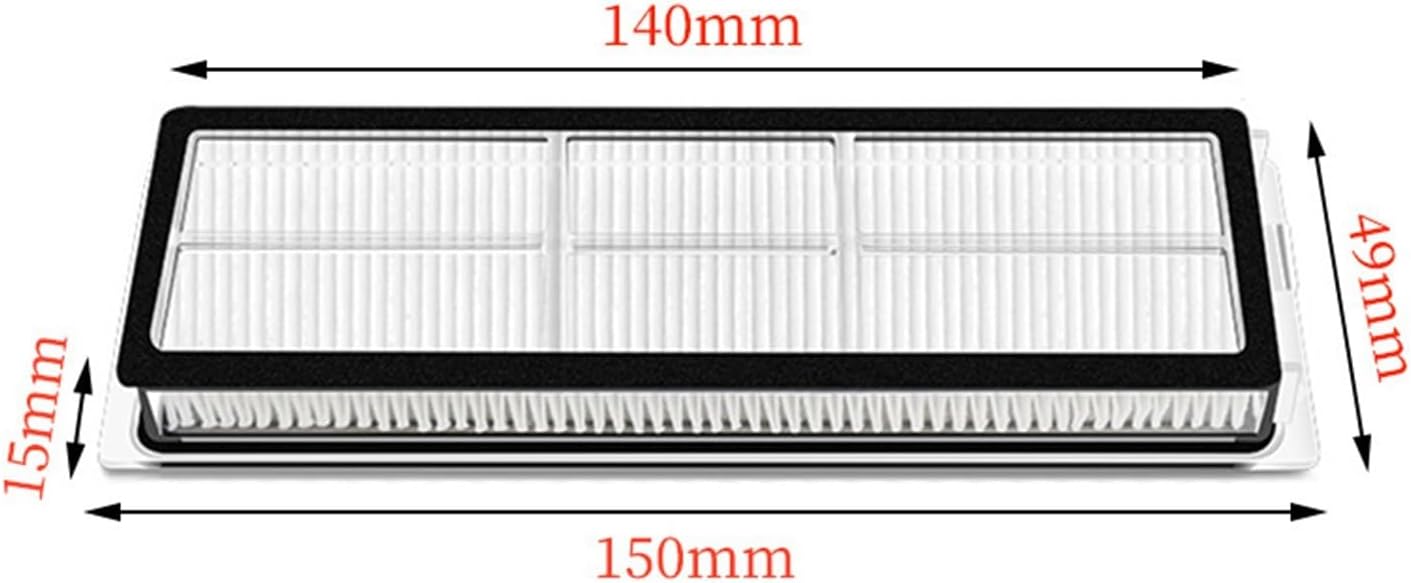 Vacuum Cleaner Spare Parts HEPA Filter ，Compatible for Xiaomi，Compatible for Dreame W10 Z10 Pro L10 Plus S10 S10Pro D10 Plus(6PCS)