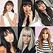 Shinon Clip in Bangs Dark Brown Human Hair Bang Fringe Hair Real Natural Fashion Clip in Hair Extension