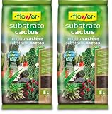 Flower Substrato Cactus 5l, 23 x 4 x 40 cm (Paquete de 2)