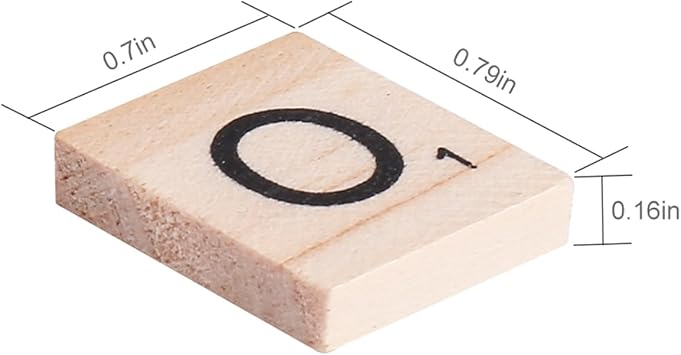 100 Pcs Wood Scrabble Tiles Scrabble Letters 1 Complete Sets of Wood Tiles - Clever and Delights Perfect for Crafts, Letter Tiles, Spelling