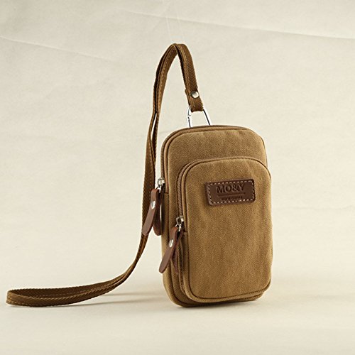 Petit sac pour hommes multifonctionnel et ceinture de poche en toile
