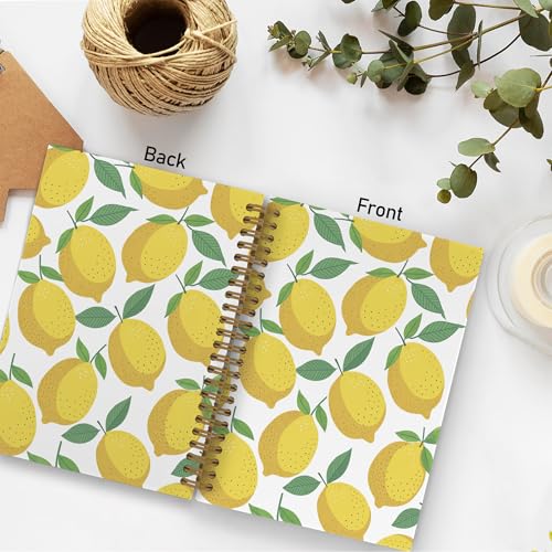 Carnet à spirale citron 14x21 cm pour notes de bureau - 3