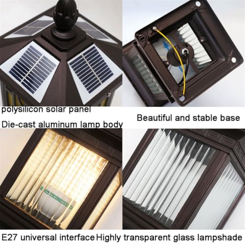 Lámpara solar de pared para iluminar patios oscuros sin usar cables 5