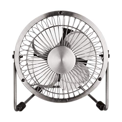 Preisvergleich Produktbild Status susbcrmfan1pkb4 tragbar Metall USB Mini Fan, chrom