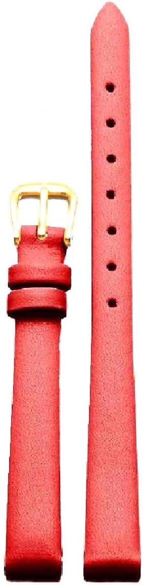 Ultra-thin Soft Leather Watch Strap 6mm-20mm Women's Watch Strap Plain Texture Watch Strap
