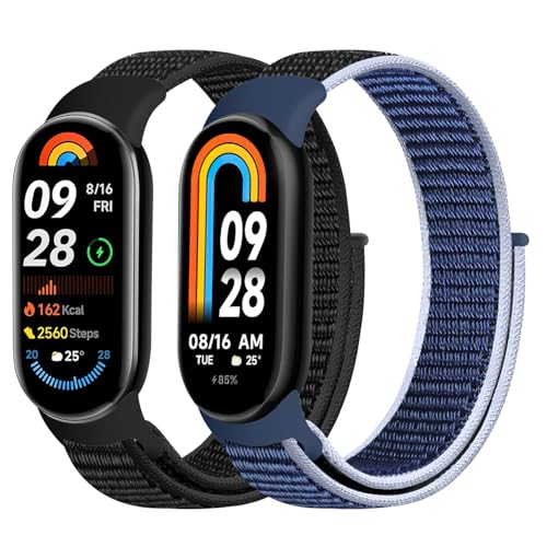 [Onetmpre] �X�g���b�v��Xiaomi Smart Band 10/9/8�ƌ݊���������A�_�炩���A���K�ŒʋC��������A���i�K�̃i�C���������O�����X�g���b�v�AXiaomi Mi Band 8/9/10�ƌ݊����̂��钲�߉\�ȃi�C�����X�g���b�v�ł��B