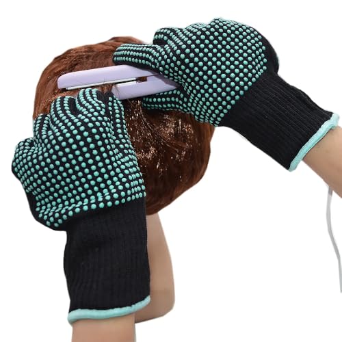 heatresistant glovessiliconegrip protection for hair styling curling amp flat iron heat press sublimationuniversal fit