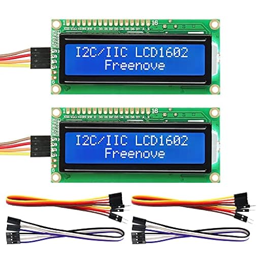 Freenove I2C IIC LCD 1602 Module (2 Pack), New Type TWI Serial 16x2 Display, Compatible with Arduino Raspberry Pi Pico ESP32 ESP8266 | Ya disponible en tu tienda friki favorita! En mundofriki.es!
