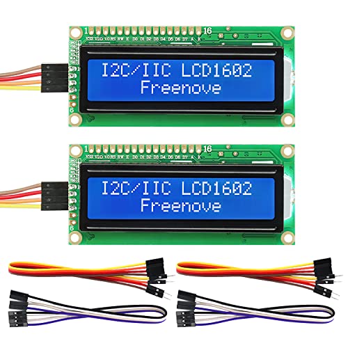 Freenove I2C IIC LCD 1602 Module (2 Pack), New Type TWI Serial