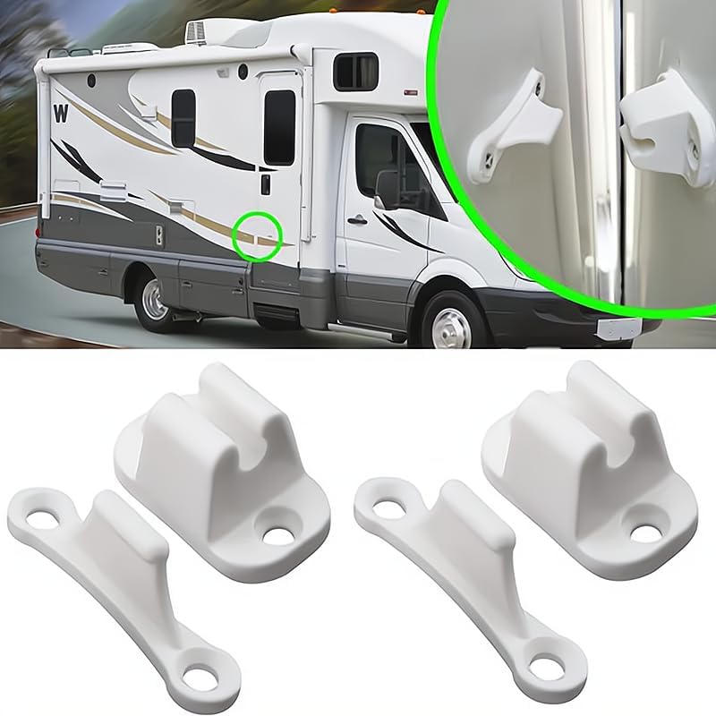 Miniatura 2 de Nylon RV Camper Puerta Push Retenedor Catch Stay Clip Espaciador Titular