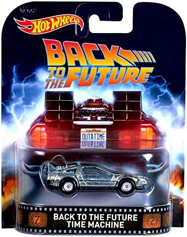 Retro Series TIME Machine from The Classic 1985 Film Back to The Future Hot Wheels 2015 1:64 Scale Die Cast Vehicle