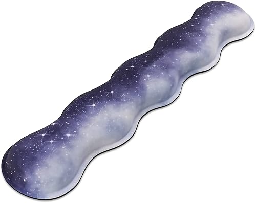 Soporte ergonómico para reposamuñecas para teclado con espuma viscoelástica y antideslizante para facilitar la escritura y aliviar el estrés para