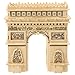 jojofuny Arco di Trionfo Figurine 3D Arc De Triomphe Modello Francia Famosa Architettura Montaggio in Legno di Giocattoli per Bambini Puzzle di Puzzle 3D di Costruzione di Puzzle STAMINALI