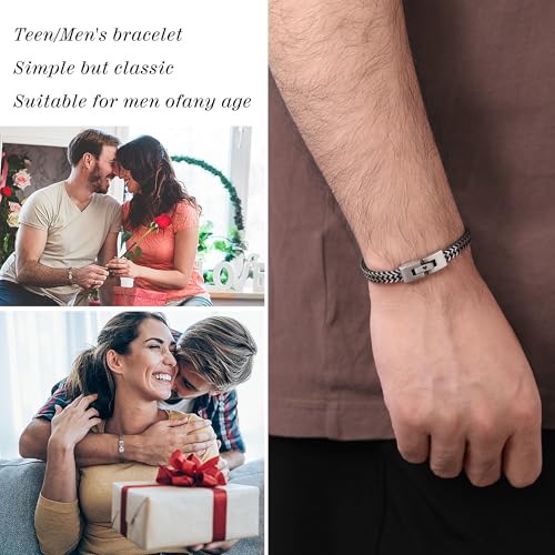 Pulsera para hombre Cuban Link Love You Forever miniatura 6
