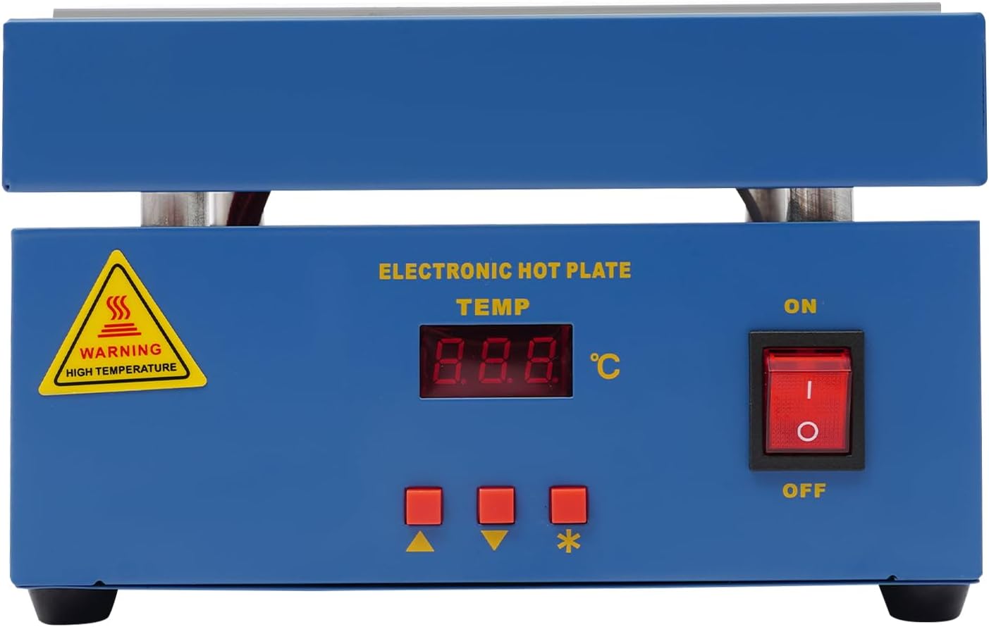 800W Digital Preheating Soldering Station, 110V Electric Hot Plate with LED Display, 200x200mm Lab Heating Plate for PCB Soldering, Rework and Welding Tasks